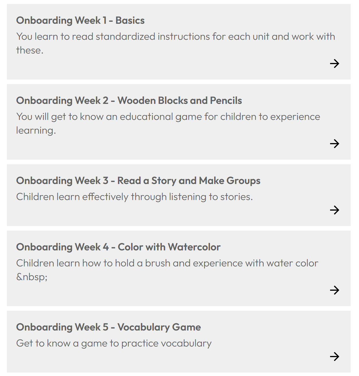 Fertigstellung Lehrertraining  auf der Bildungsplattform